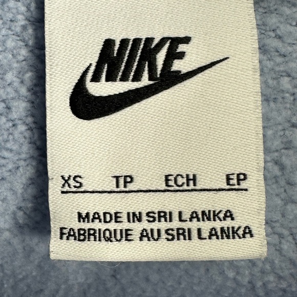 🔥Nike Hoodie baby blue  Swoosh Sweater pullover hoodie Boys Size xs  🔥 - Picture 3 of 3